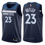 Maglia Minnesota Timberwolves Jimmy Butler NO 23 2017-18 Blu