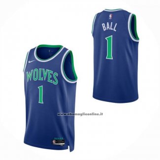 Maglia Minnesota Timberwolves Lamelo Ball No 1 Icon 2026-27 Blu