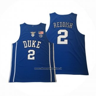 Maglia NCAA Duke Blue Devils Cam Reddish Blu