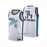 Maglia Nba All Star 2026 Giannis Antetokounmpo No 34 Bianco