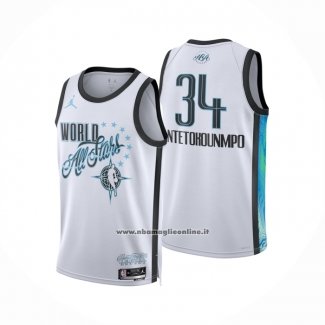 Maglia Nba All Star 2026 Giannis Antetokounmpo No 34 Bianco