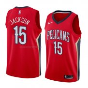 Maglia New Orleans Pelicans Frank Jackson NO 15 Statement 2018 Rosso