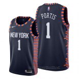 Maglia New York Knicks Bobby Portis NO 1 Citta 2019 Blu
