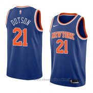 Maglia New York Knicks Damyean Dotson NO 21 Icon 2018 Blu