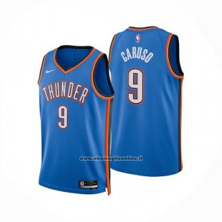 Maglia Oklahoma City Thunder Alex Caruso No 9 Icon 2025-26 Blu