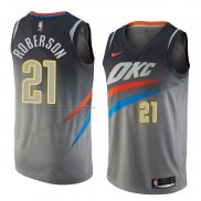 Maglia Oklahoma City Thunder Andre Roberson NO 21 Citta 2018 Grigio