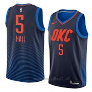 Maglia Oklahoma City Thunder Devon Hall NO 5 Statement 2018 Blu