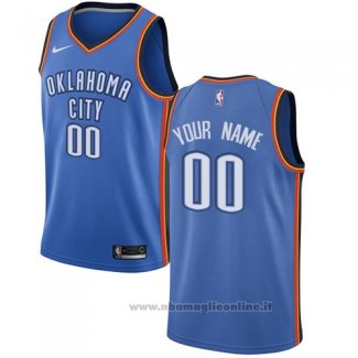 Maglia Oklahoma City Thunder Personalizzate 17-18 Blu