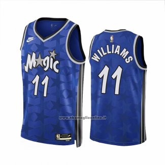 Maglia Orlando Magic Brandon Williams #11 Classic 2023-24 Blu