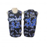 Maglia Orlando Magic Shaquille O'neal #32 Hardwood Classics Tear Up Pack Nero