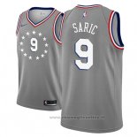 Maglia Philadelphia 76ers Dario Saric NO 9 Citta 2018-19 Grigio