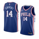 Maglia Philadelphia 76ers Jonathon Simmons NO 14 Icon 2018 Blu