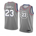 Maglia Philadelphia 76ers Landry Shamet NO 23 Citta 2018-19 Grigio