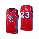 Maglia Philadelphia 76ers Lebron James No 23 Statement 2025-26 Rosso