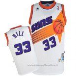 Maglia Phoenix Suns Grant Hill NO 33 Throwback Bianco