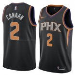 Maglia Phoenix Suns Isaiah Canaan NO 2 Statement 2018 Nero