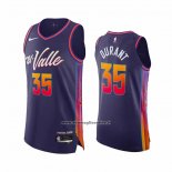 Maglia Phoenix Suns Kevin Durant #35 Citta Autentico 2023-24 Viola