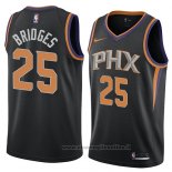 Maglia Phoenix Suns Mikal Bridges NO 25 Statement 2018 Nero