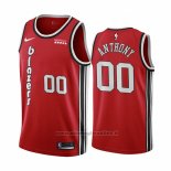 Maglia Portland Trail Blazers Carmelo Anthony NO 00 Classic Edition Rosso