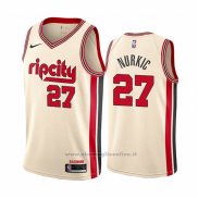 Maglia Portland Trail Blazers Jusuf Nurkic NO 27 Citta Crema