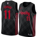 Maglia Portland Trail Blazers Meyers Leonard NO 11 Citta 2018 Nero