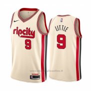 Maglia Portland Trail Blazers Nassir Little NO 9 Citta Crema