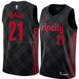 Maglia Portland Trail Blazers Noah Vonleh NO 21 Citta 2018 Nero