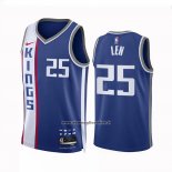 Maglia Sacramento Kings Alex Len #25 Citta 2023-24 Blu