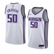 Maglia Sacramento Kings Caleb Swanigan NO 50 Association 2018 Bianco