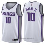 Maglia Sacramento Kings Frank Mason Iii NO 10 Association 2017-18 Bianco