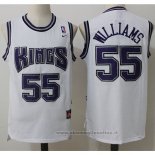 Maglia Sacramento Kings Jason Williams NO 55 Throwback Bianco