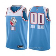 Maglia Sacramento Kings Personalizzate Citta 2017-18 Blu