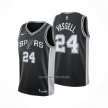 Maglia San Antonio Spurs Devin Vassell No 24 Icon 2025-26 Nero