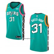 Maglia San Antonio Spurs Keita Bates-Diop #31 Citta 2022-23 Verde