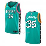 Maglia San Antonio Spurs Romeo Langford #35 Citta 2022-23 Verde