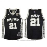 Maglia San Antonio Spurs Tim Duncan NO 21 Nero