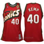 Maglia Seattle SuperSonics Shawn Kemp NO 40 Historic Throwback Rosso