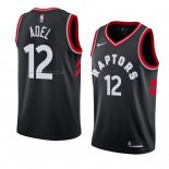 Maglia Toronto Raptors Deng Adel NO 12 Statement 2018 Nero