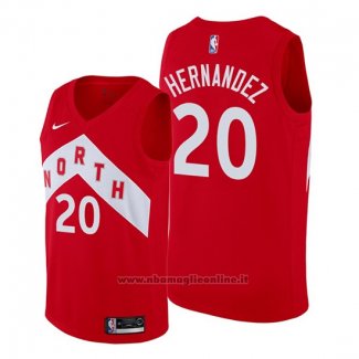 Maglia Toronto Raptors Dewan Hernandez NO 20 Earned Rosso