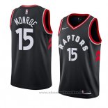 Maglia Toronto Raptors Greg Monroe NO 15 Statement 2018 Nero