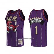 Maglia Toronto Raptors Tracy McGrady #1 Mitchell & Ness 1998-99 Viola