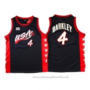 Maglia USA 1996 Charles Barkley NO 4 Nero