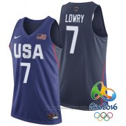 Maglia USA 2016 Kyle Lowry NO 7 Blu