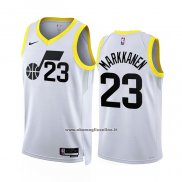 Maglia Utah Jazz Lauri Markkanen #23 Association 2022-23 Bianco