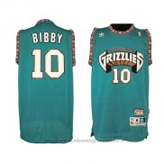 Maglia Vancouver Grizzlies Mike Bibby NO 10 Historic Throwback Verde