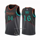 Maglia Washington Wizards Anthony Gill #16 Citta 2023-24 Nero