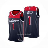 Maglia Washington Wizards Johnny Davis No 1 Statement 2024-25 Blu