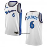 Maglia Washington Wizards Kristaps Porzingis #6 Classic 2022-23 Bianco