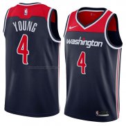 Maglia Washington Wizards Mike Young NO 4 Statement 2018 Nero