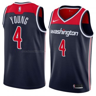 Maglia Washington Wizards Mike Young NO 4 Statement 2018 Nero